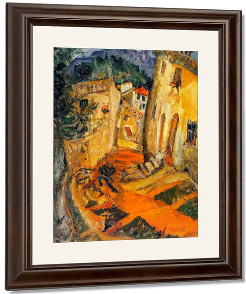 Street At Cagnes 2 2 By Chaim Soutine