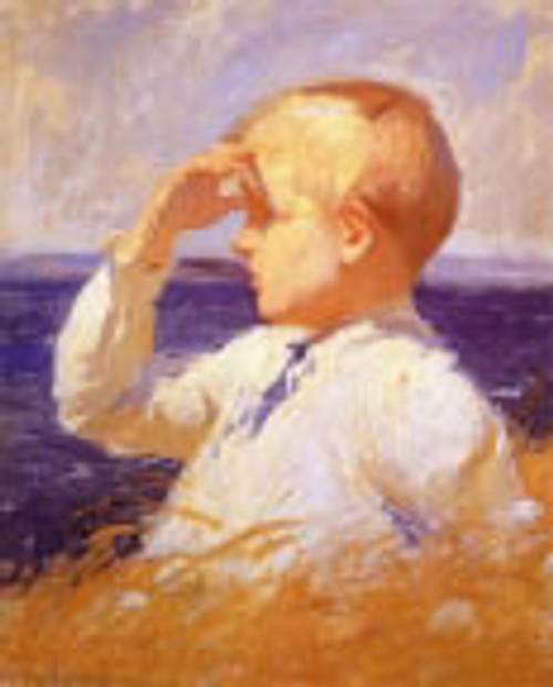 Study Boys Head By Frank W. Benson By Frank W. Benson