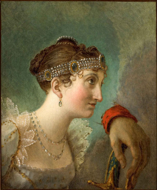 Study For The Coronation Of Napoleon, Head Of Josephine By Jacques Louis David By Jacques Louis David