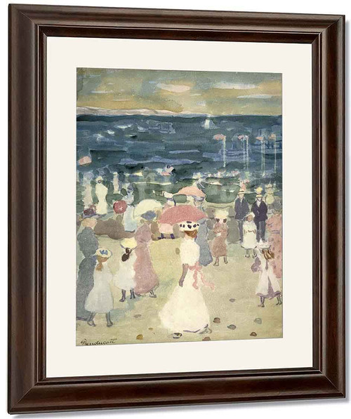 Sunday On The Beach By Maurice Prendergast By Maurice Prendergast