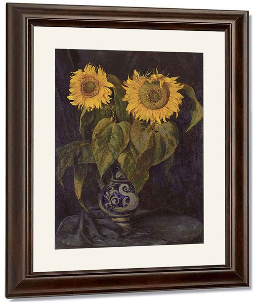 Sunflowers By Hans Thoma