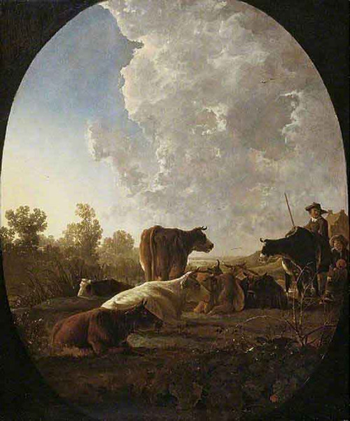 Sunset After Rain By Aelbert Cuyp By Aelbert Cuyp