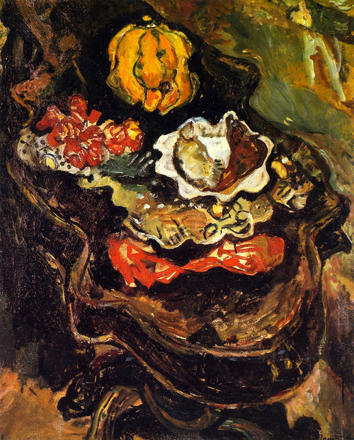 Table With Food By Chaim Soutine
