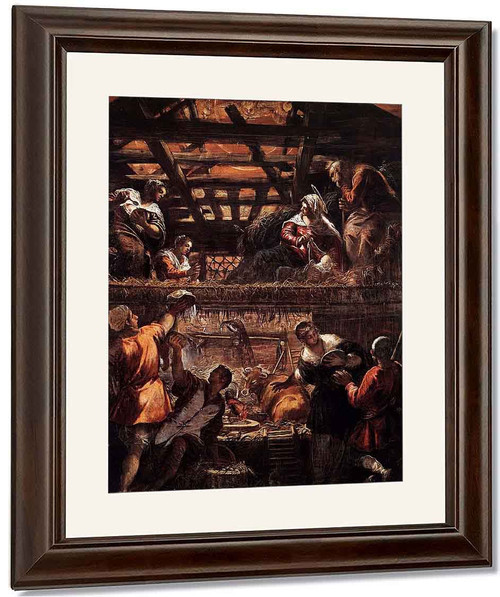 The Adoration Of The Shepherds 1 By Jacopo Tintoretto