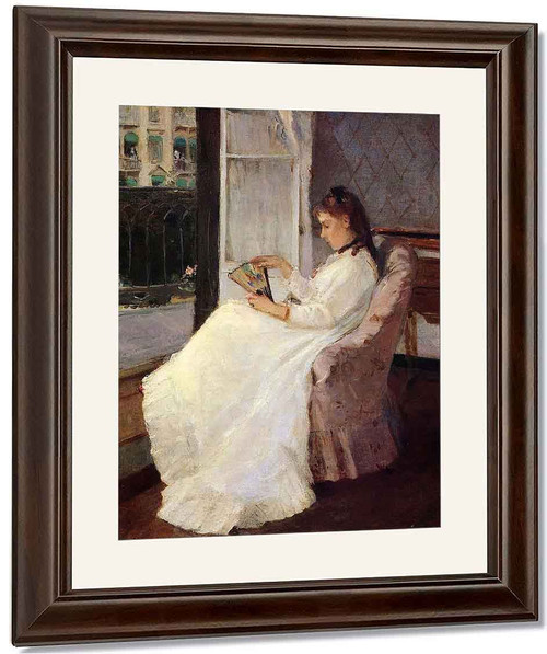 The Artist's Sister At A Window By Berthe Morisot