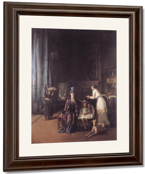 The Artist's Studio Lady Hazel Lavery With Her Daughter Alice And Stepdaughter Eileen By Sir John Lavery, R.A. By Sir John Lavery, R.A. The Artist's Studio Lady Hazel Lavery With Her Daughter Alice And Stepdaughter Eileen By Sir John Lavery, R.A. By Sir John Lavery, R.A.