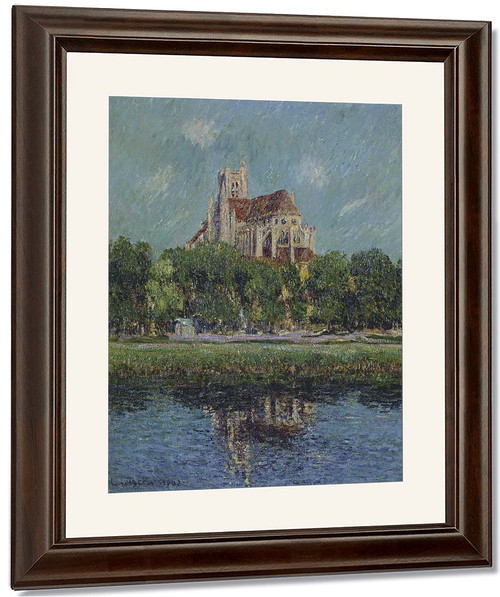 The Auxerre Cathedral 8 By Gustave Loiseau By Gustave Loiseau