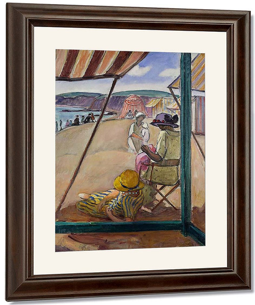 The Beach At St. Gildas By Henri Lebasque By Henri Lebasque