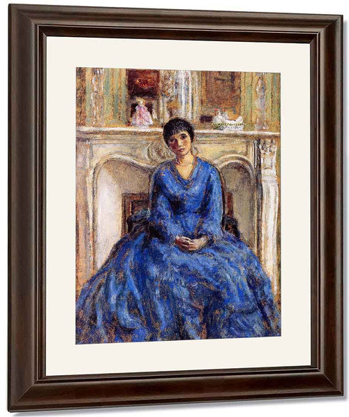 The Blue Coat By Frederick Carl Frieseke By Frederick Carl Frieseke