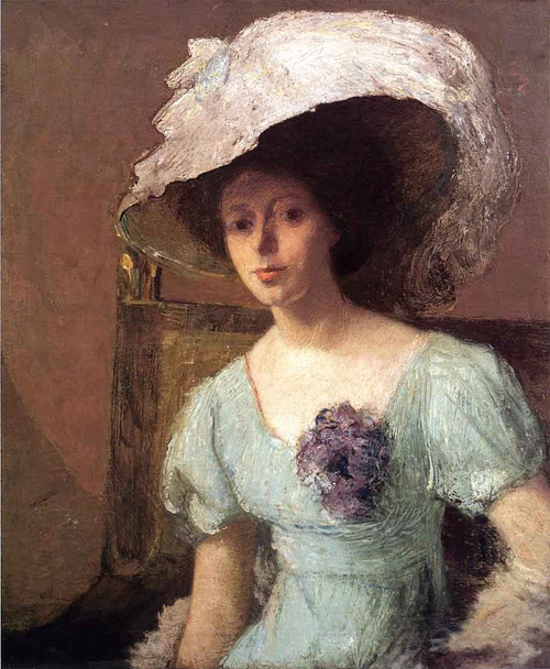 The Blue Gown By Julian Alden Weir American 1852 1919