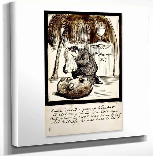 Rossetti Lamenting The Death Of His Wombat By Dante Gabriel Rossetti Art Reproduction