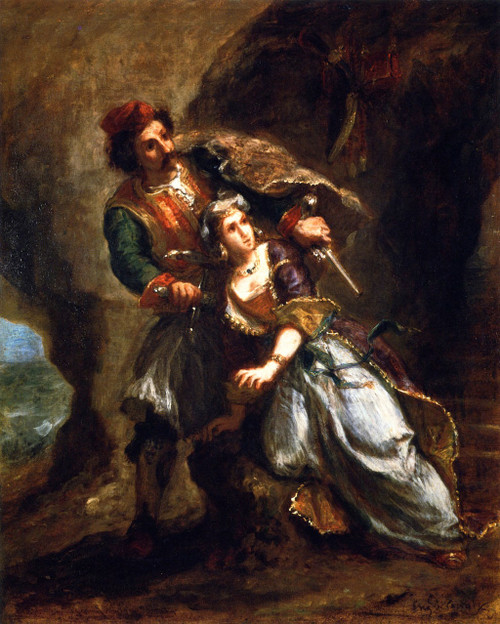 The Bride Of Abydos2 By Eugene Delacroix By Eugene Delacroix
