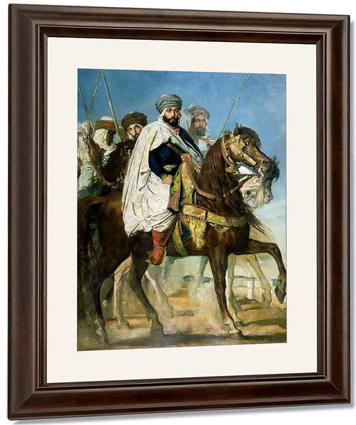 The Caliph Of Constantine Ali Hamed Followed By His Escort By Theodore Chasseriau