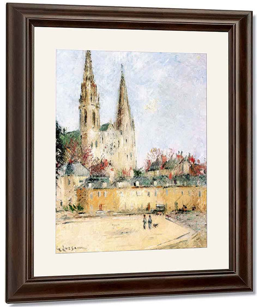 The Chartres Cathedral By Gustave Loiseau By Gustave Loiseau