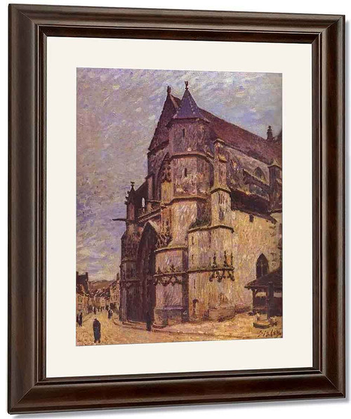 The Church At Moret, Winter By Alfred Sisley