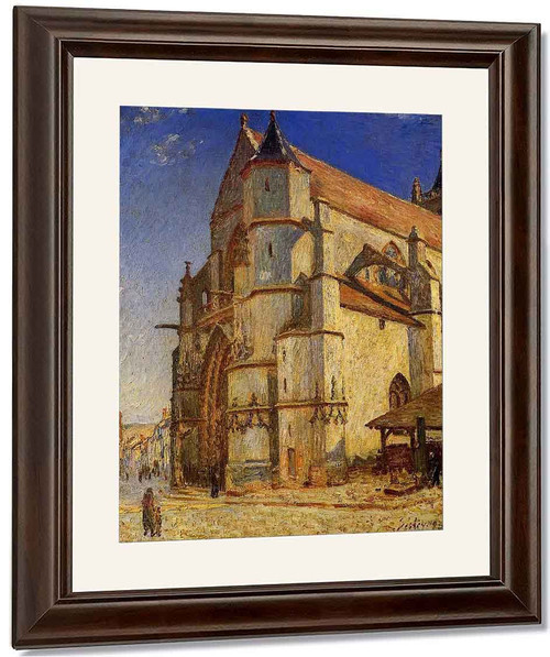 The Church At Moret In Morning Sun By Alfred Sisley