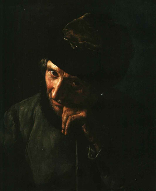 The Coachman Leaning On A Whip Handle By Vasily Tropinin