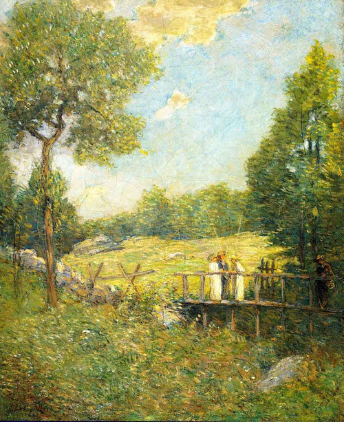 The Fishing Party By Julian Alden Weir American 1852 1919