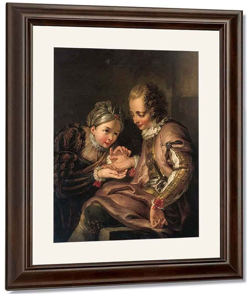 The Fortune Teller By Charles Antoine Coypel Iv By Charles Antoine Coypel Iv