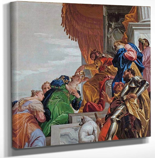 San Sebastiano Story Of Esther Esther Crowned By Ahasuerus By Paolo Veronese Art Reproduction