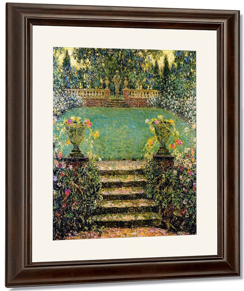 The Garden's Steps, Gergeroy By Henri Le Sidaner By Henri Le Sidaner