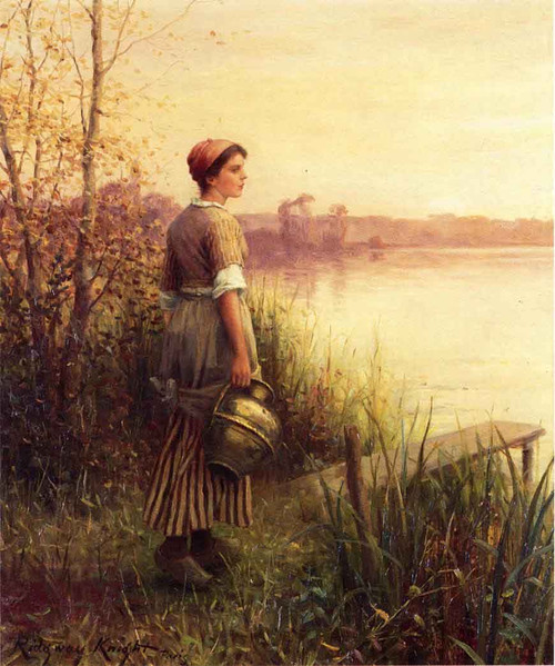 The Golden Sunset By Daniel Ridgway Knight By Daniel Ridgway Knight