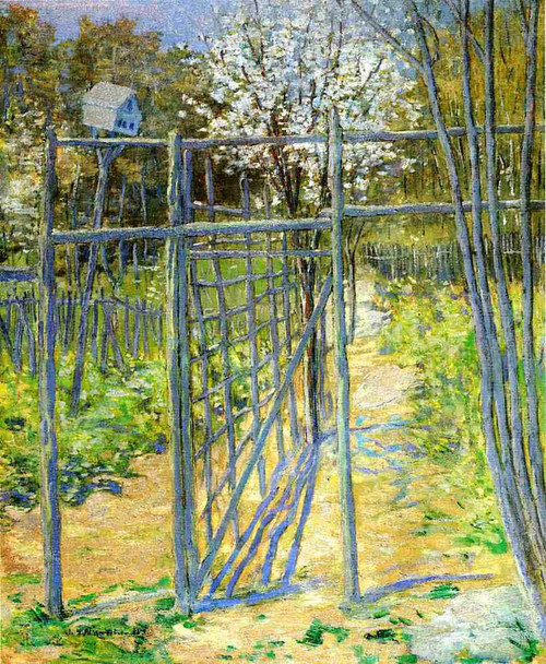 The Grey Trellis By Julian Alden Weir American 1852 1919