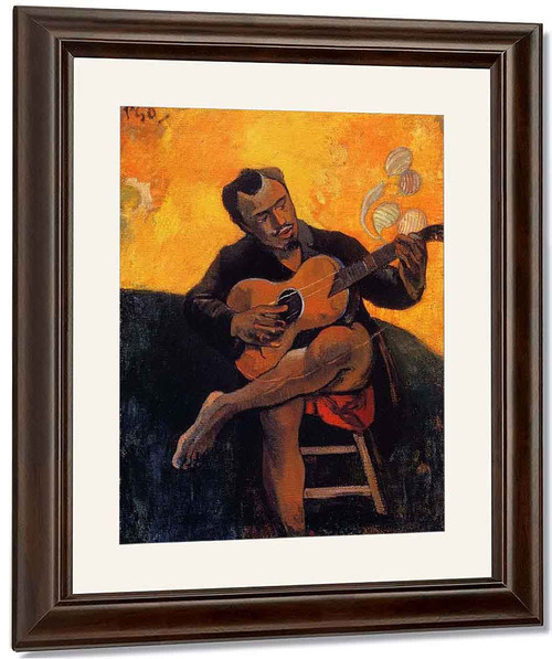 The Guitar Player By Paul Gauguin By Paul Gauguin