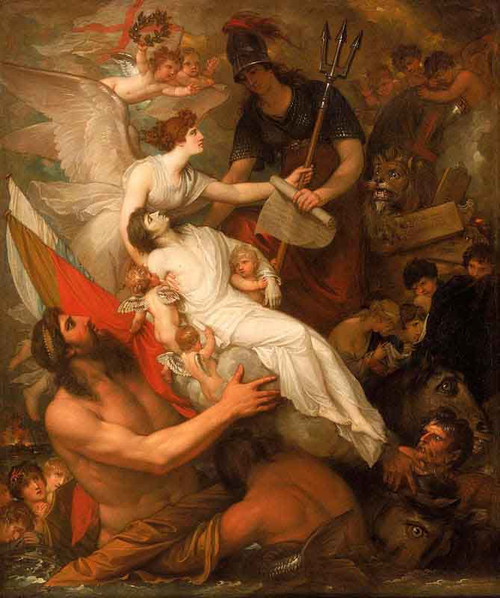 The Immortality Of Nelson By Benjamin West American1738 1820