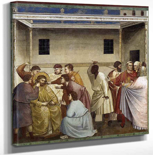 Scenes From The Life Of Christ 17. Flagellation By Giotto Di Bondone Art Reproduction