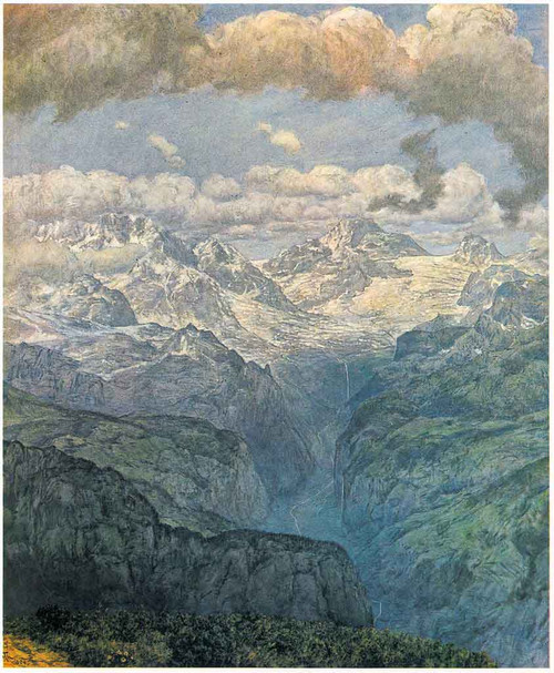 The Lauterbrunnen Valley By Hans Thoma The Lauterbrunnen Valley By Hans Thoma