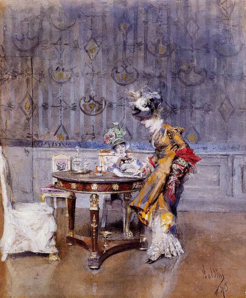 The Letter By Giovanni Boldini By Giovanni Boldini