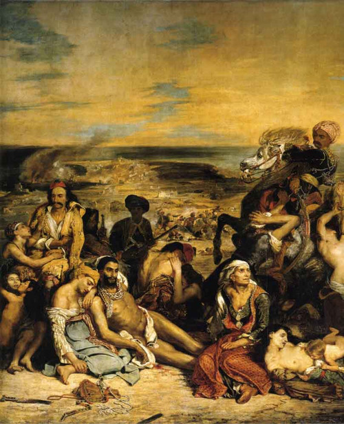 The Massacre Of Chios By Eugene Delacroix By Eugene Delacroix