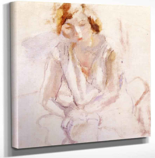 Seated Young Woman1 By Jules Pascin Art Reproduction