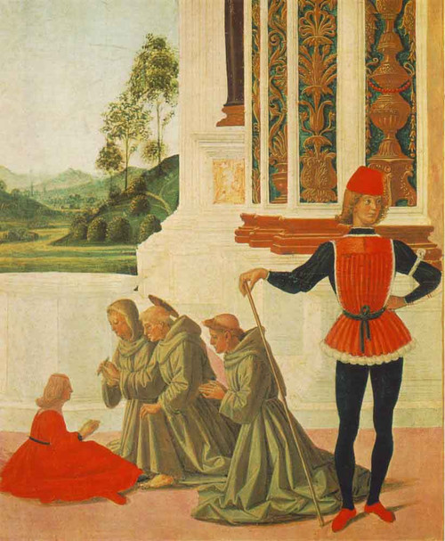 The Miracles Of San Bernardino The Healing Of A Mute[Detail] By Pietro Perugino By Pietro Perugino