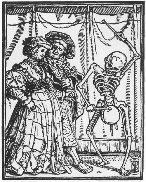 The Noble Lady From Dance Of Death By Hans Holbein The Younger By Hans Holbein The Younger