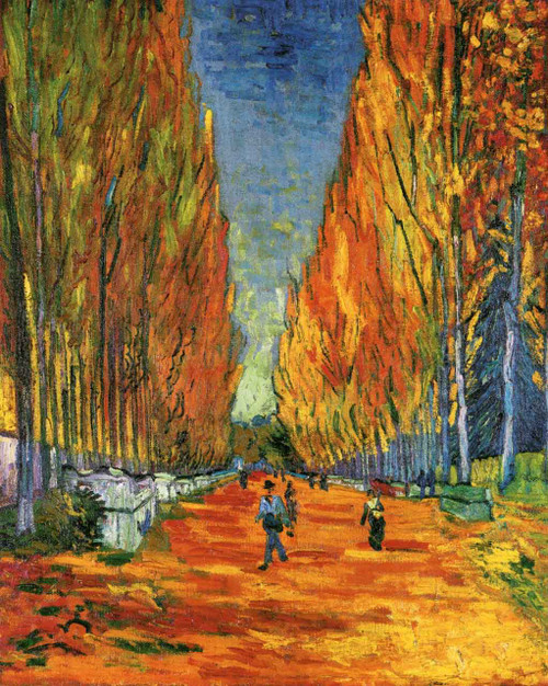 The Path At Les Alychamps By Jose Maria Velasco The Path At Les Alychamps By Jose Maria Velasco