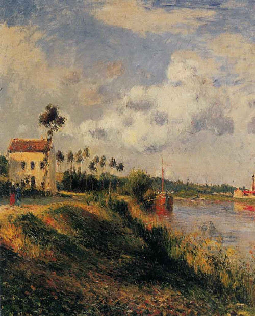 The Path From Halage, Pontoise By Camille Pissarro By Camille Pissarro The Path From Halage, Pontoise By Camille Pissarro By Camille Pissarro