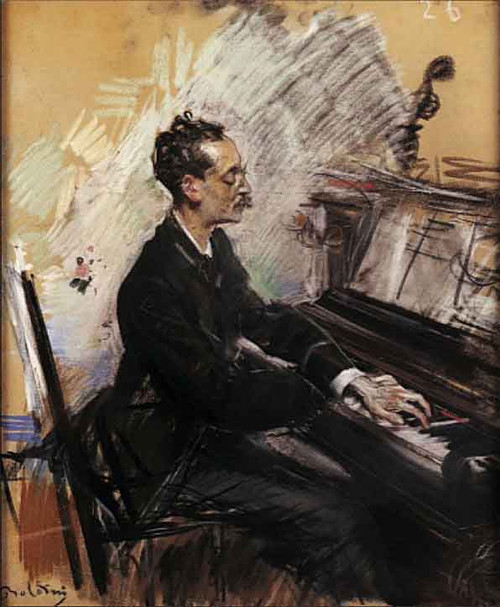 The Pianist A. Rey Colaco By Giovanni Boldini By Giovanni Boldini