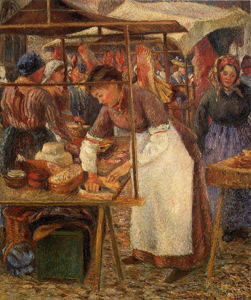The Pork Butcher By Camille Pissarro By Camille Pissarro