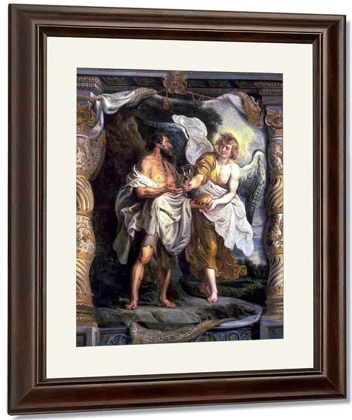 The Prophet Elijah And An Angel In The Desert By Peter Paul Rubens By Peter Paul Rubens