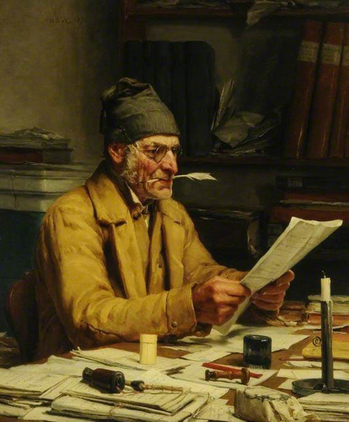 The Public Notary By Albert Anker