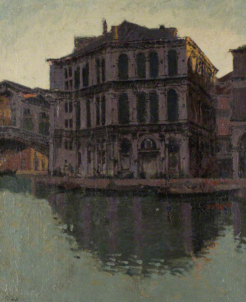 The Rialto Bridge And The Palazzo Dei Camerlenghi By Walter Richard Sickert By Walter Richard Sickert