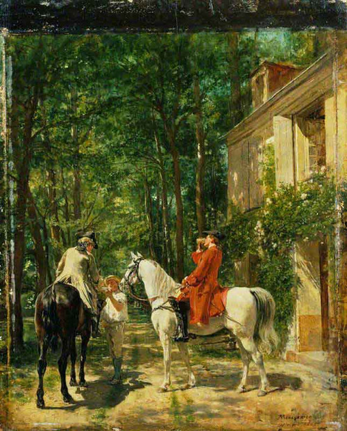 The Roadside Inn By Jean Louis Ernest Meissonier
