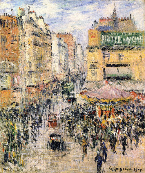 The Rue De Clignagcourt By Gustave Loiseau By Gustave Loiseau