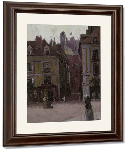 The Rue Notre Dame And The Quai Duquesne, Dieppe By Walter Richard Sickert By Walter Richard Sickert