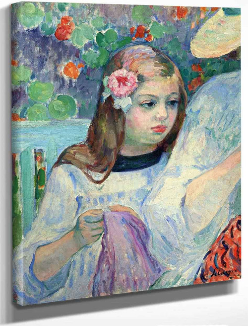 The Sewing Lesson1 By Henri Lebasque By Henri Lebasque