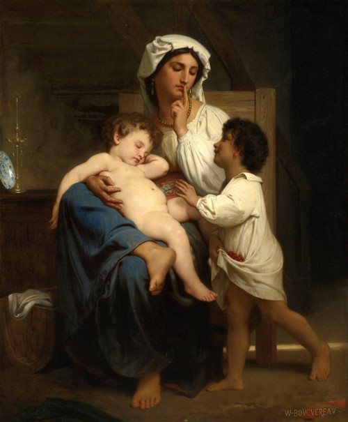 The Sleep By William Bouguereau By William Bouguereau