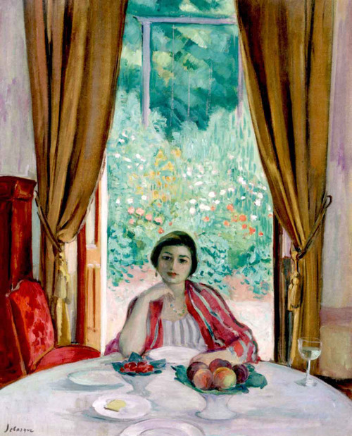 The Snack, Aix Les Bains By Henri Lebasque By Henri Lebasque