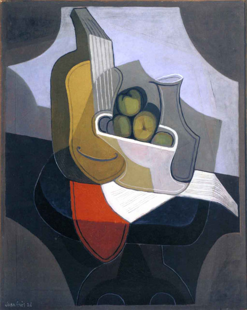The Table With The Red Cloth By Juan Gris
